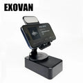 Wireless Audio Bluetooth Speaker 5In1 Phone Holder Emergency Rechargeable Withcolorful Ambient Light 300° Foldable for Tablet Iphone Android, Gifts for Men Women ，Black